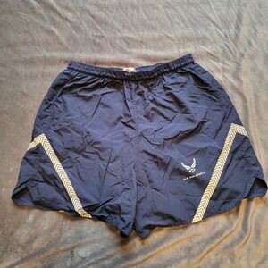 U.S. Air Force Mens PTU Shorts Large Navy Blue Nylon Reflective Training Active